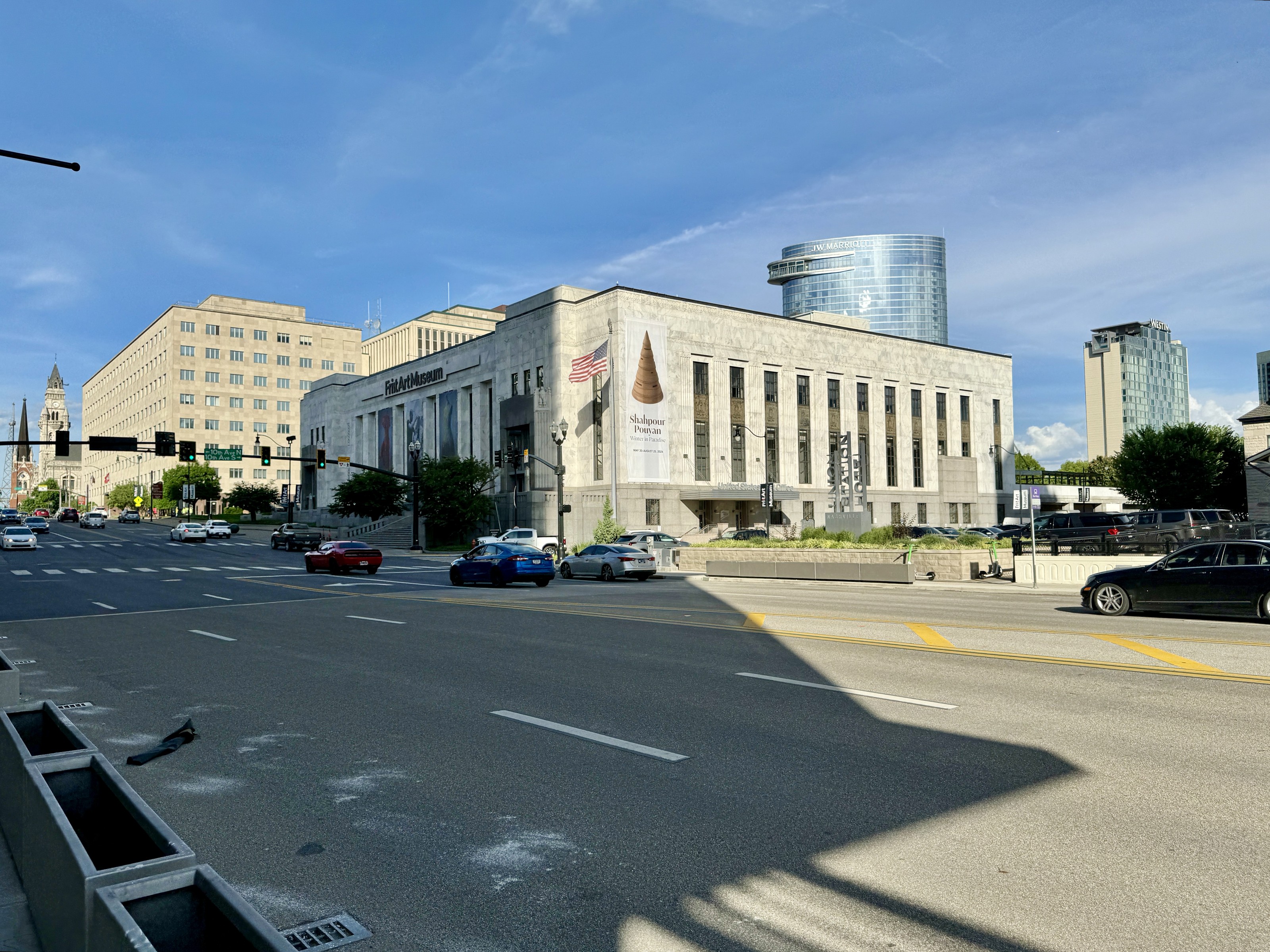The Frist Art Museum building at Broadway and Ninth Avenue in Nashville.