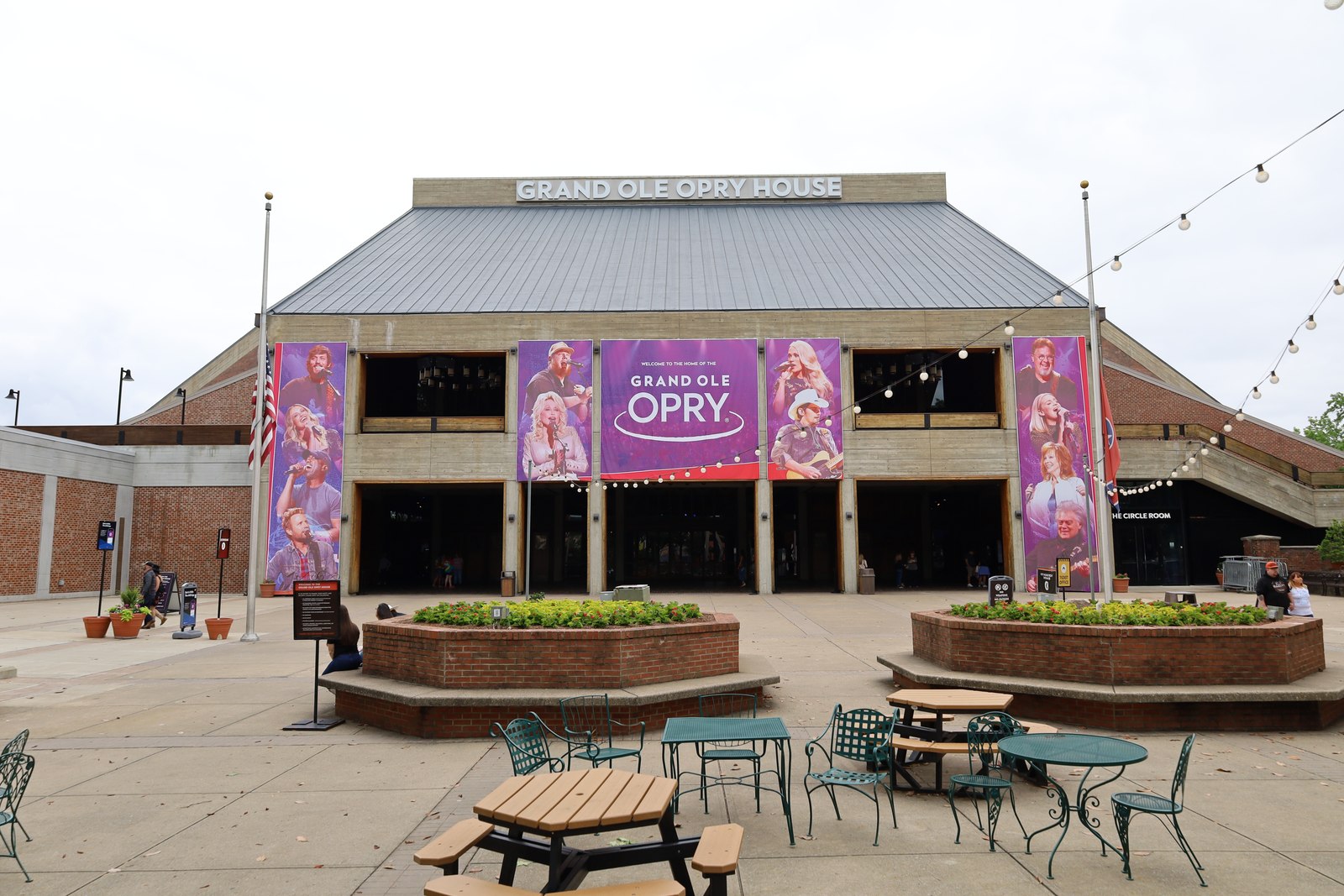 The Grand Ole Opry House entrance and plaza.