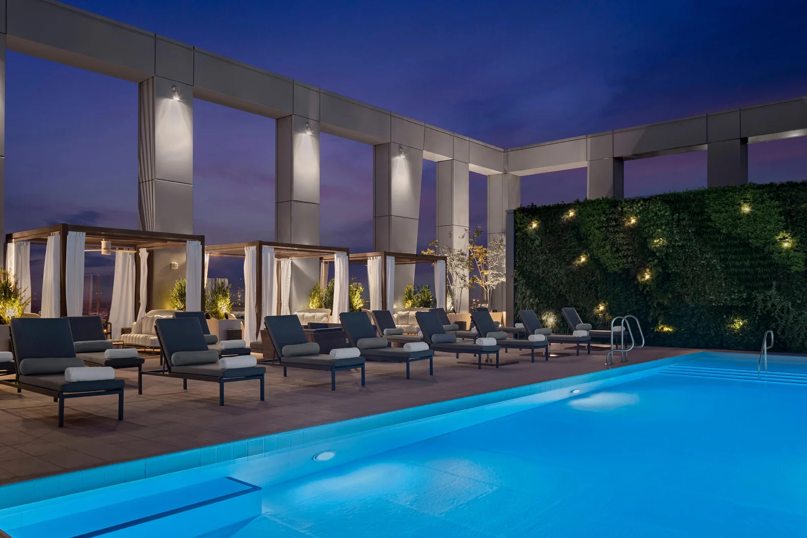 Rooftop pool at The Joseph, a Luxury Collection Hotel, Nashville.