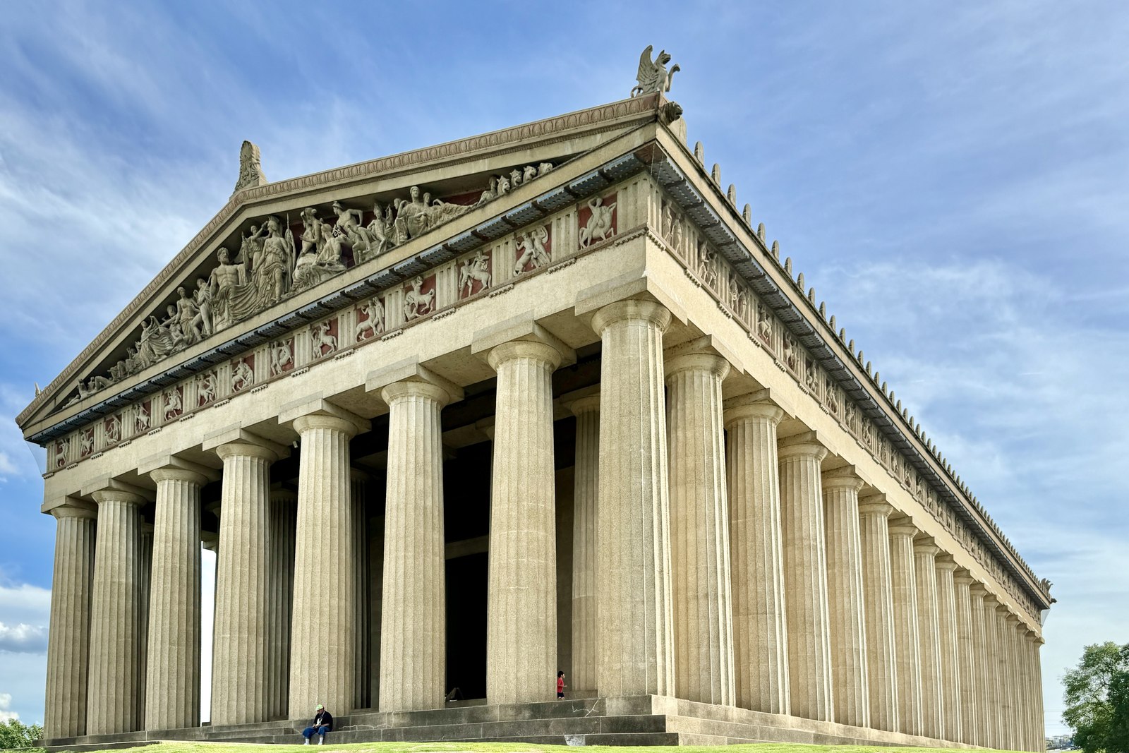 The Parthenon in Centennial Park near West End and Midtown Nashville.
